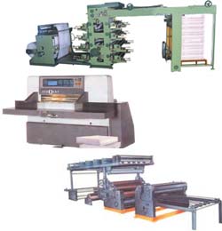 Exercise Notebook Mfg. Plant, Exercise Note Book Manufacturing Machineries, Automatic Ruling Machines, Hydraulic Paper Cutting Machine, Carton Folder And Gluer Machine, Printer Creaser Slotter Machine, Die Cutting Machine, Corrugated Box Manufacturing Plant, Lamination Machine, 3/5 Ply Corrugated Plant, Mumbai, India