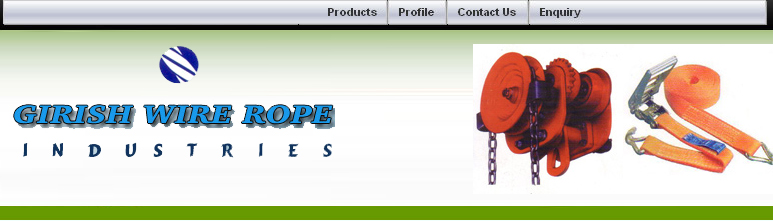Wire Ropes, Synthetic Ropes, Pulleys & Lifts, Self Locking Eye Hook, Endless Chain Electric Blocks, Mumbai, India