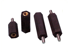 Hex Spacers Molded With Inserts - Heavy Duty